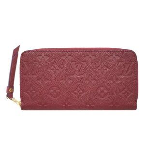 Louis Vuitton LV Long Wallet Red Monogram Empreinte 375-081825